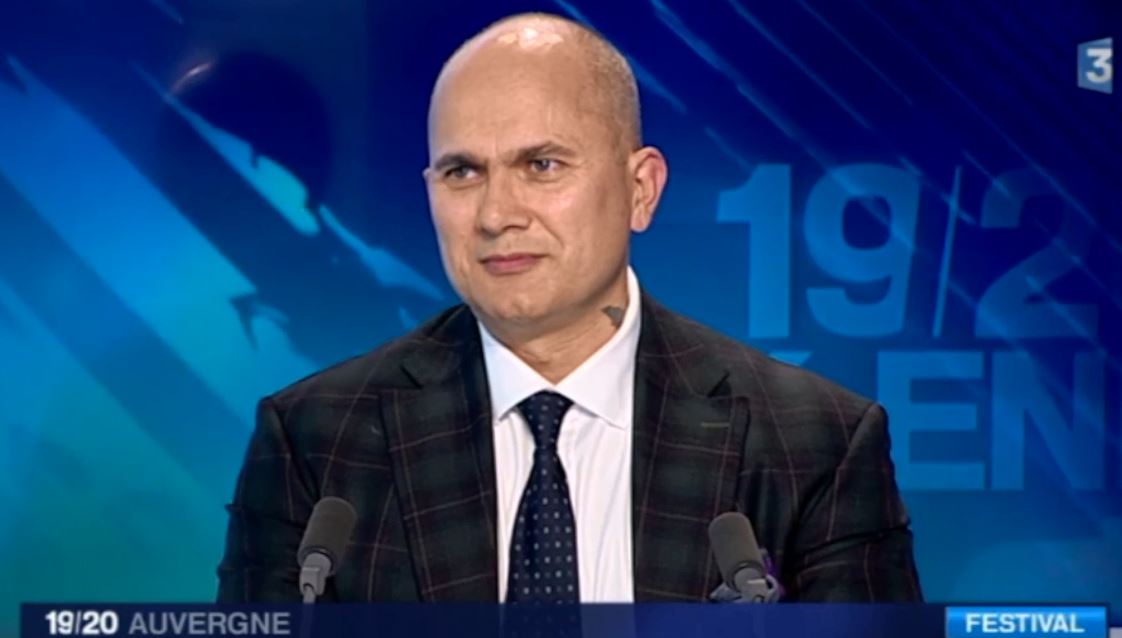 Stéphane Chaudesaigues au 19/20 Auvergne Revue presse Cantal Ink